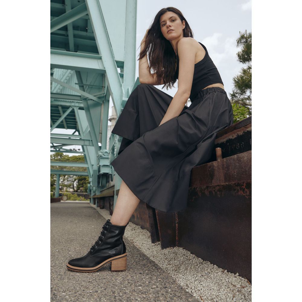 Botins Feminino - Timberland Sienna Altas Impermeavel - OHXTM0463 - Pretas